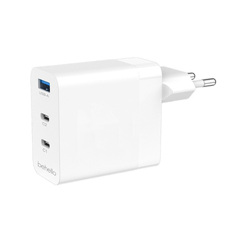 BeHello Charger 65W PD 3-Port 2x USB-C USB-A